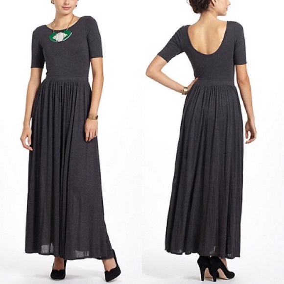 ISO Anthropologie Scoopback Maxi Dress