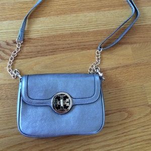 Tory burch silver crossbody