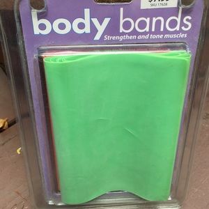 Set of two body bands stretchy bands for exercise