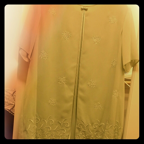 Dress with attached jacket