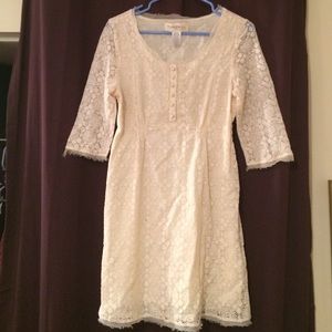 Francesca's ivory lace dress size large