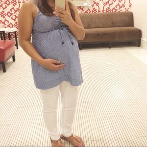 White Maternity Skinny Jeans