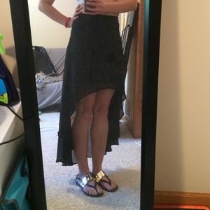Hi-Lo Black Skirt
