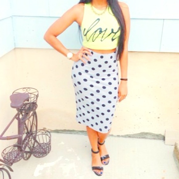 Polka dot skirt