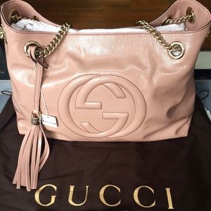 *SOLD*Authentic*Gucci soho chain leather bag!