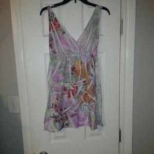 Tank dress colorful size large