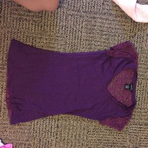 Purple lace rue 21 t shirt