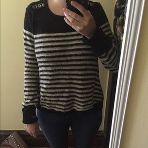 Free People oversize striped sweater