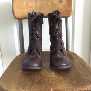 Brown Combat Boots