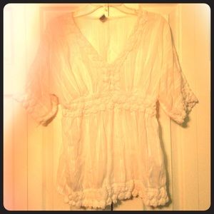 Cute sheer baby doll top