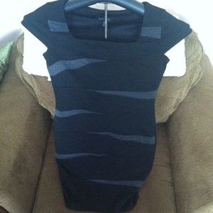 Black and gray dress