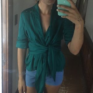 Valentino teal blue blouse 💙