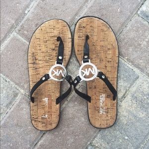 Michael Kors Black & Silver Sandal