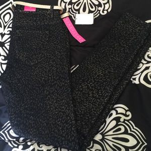 Black and gold cheetah jeans