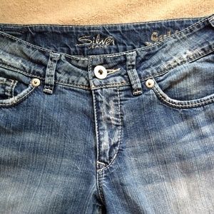 Silver Suki Capri sz 28