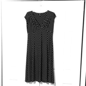 Cute black and white polka dot dress
