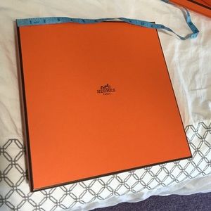 Hermes box 11.25" square with 2" height authentic