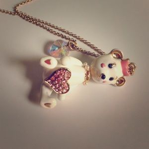 16' Betsey Johnson bear necklace