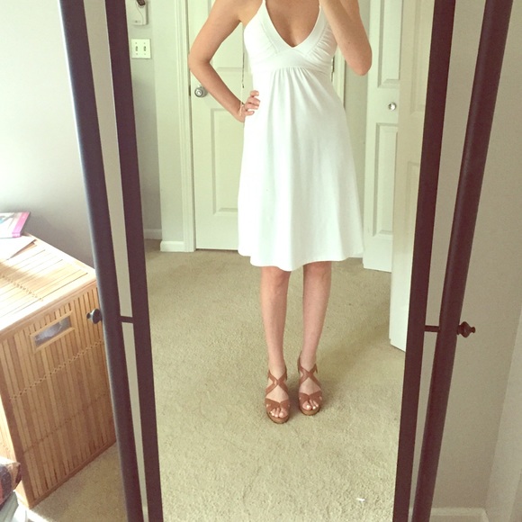 Classic white summer dress