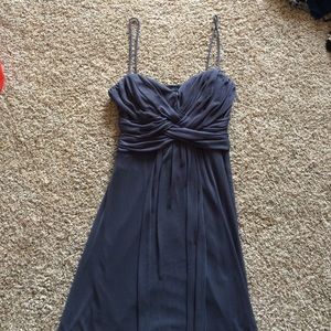 Grey chiffon dress