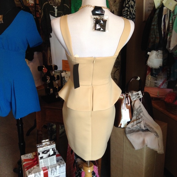 Cream Peplum Dress-HOST PICK 📍SALE PRICE📍 - Picture 4 of 4