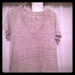 Madewell slub v-neck tee shirt