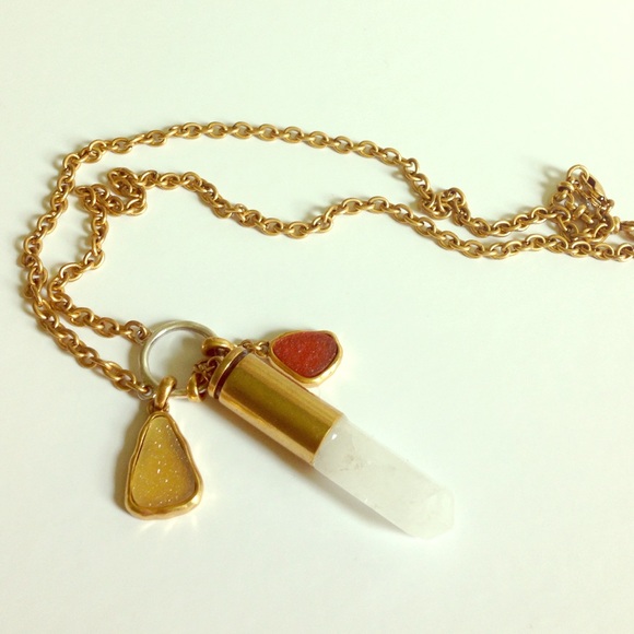 Lucky Brand gypsy stone necklace