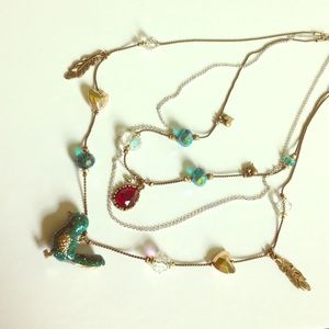 Betsey Johnson blue bird necklace