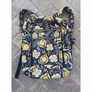 Vera Bradley Ellie Blue Campus Backpack