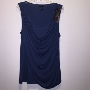 Alfani faux wrap tank top