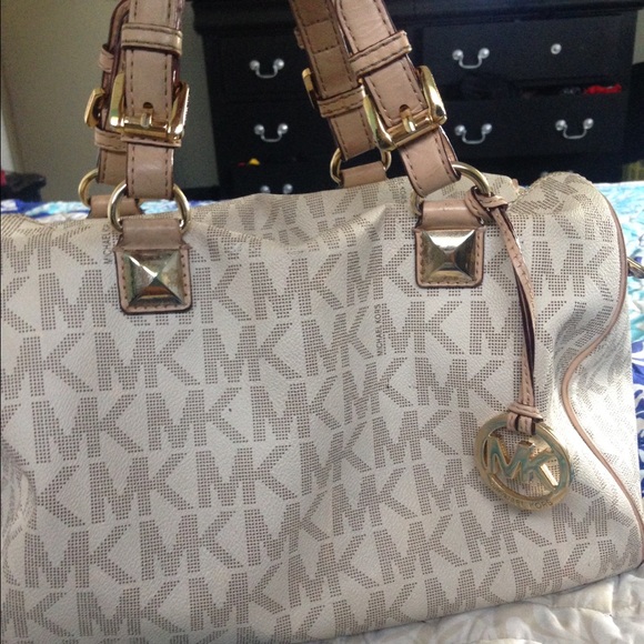 Michael Kors large Grayson logo satchel