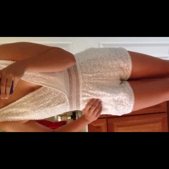 White lace romper