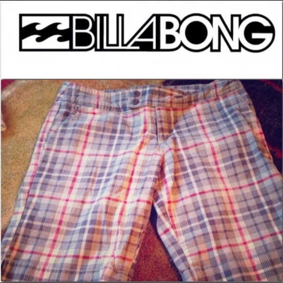 Billabong plaid shorts