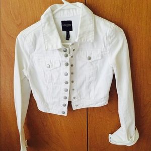 White jean jacket