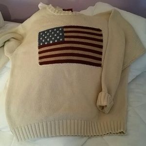 Vintage american flag sweater