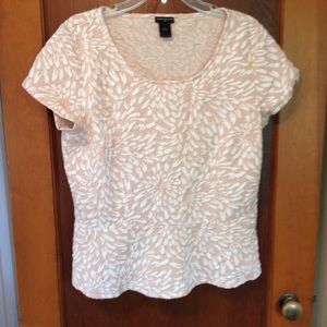Peach flower peplum top