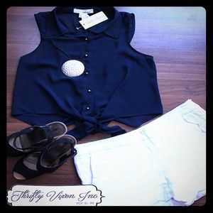 Navy Blue Sans Souci Tank
