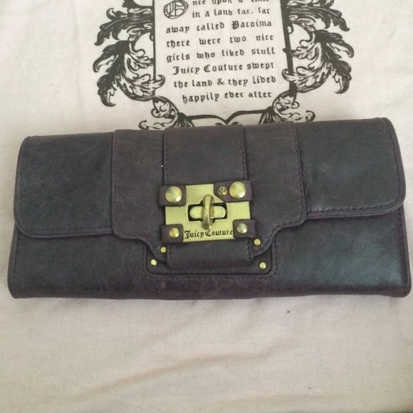 Juicy Couture purple leather wallet