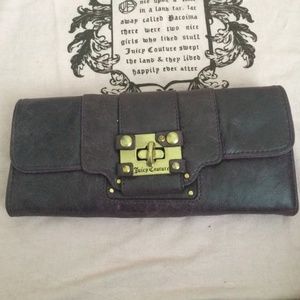Juicy Couture purple leather wallet