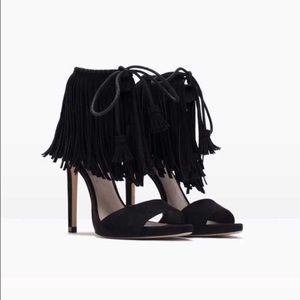 Zara Fringe Heel!!!