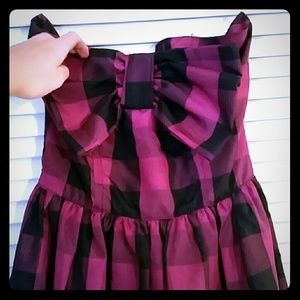 Pink/purple sweetheart bow dress