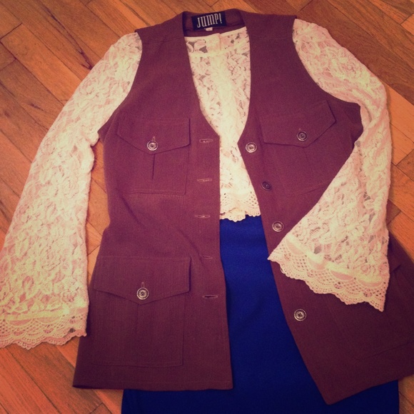 Vintage Jackets & Blazers - Vintage sleeveless blazer/ vest.