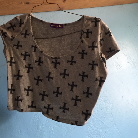 Cross crop top