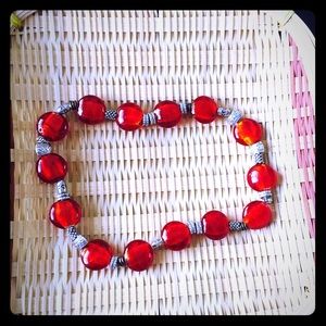 Short necklace, Murano beads