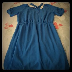 Ann Taylor Loft Outlet Blue Dress Size L