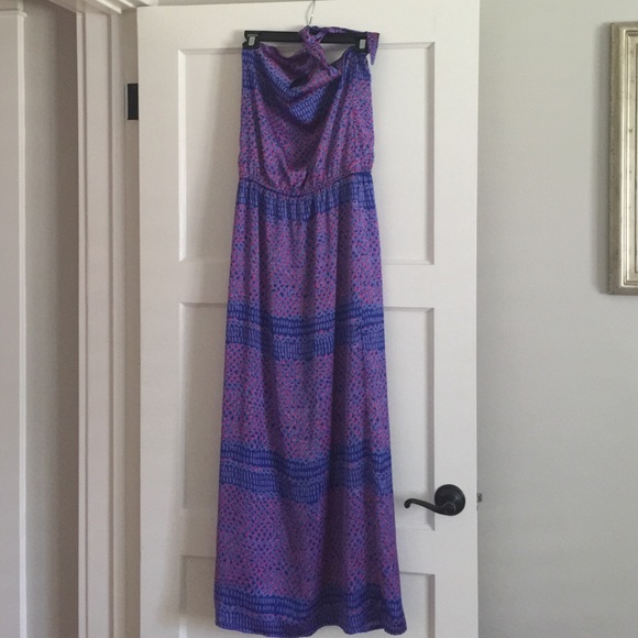 Karen Zambos vintage couture silk maxi dress  Sz.S
