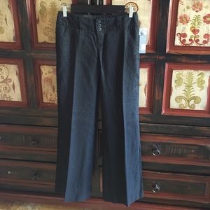 Mossimo 100% linen pants - black, size 2