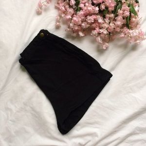 American Apparel Black Tap Shorts