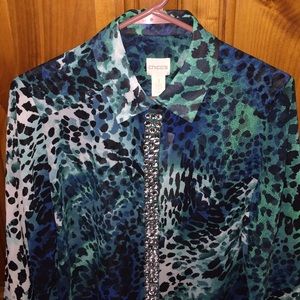 NWT Chico's Button Front Top