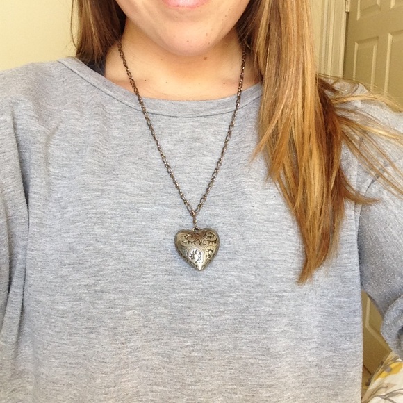Golden heart necklace